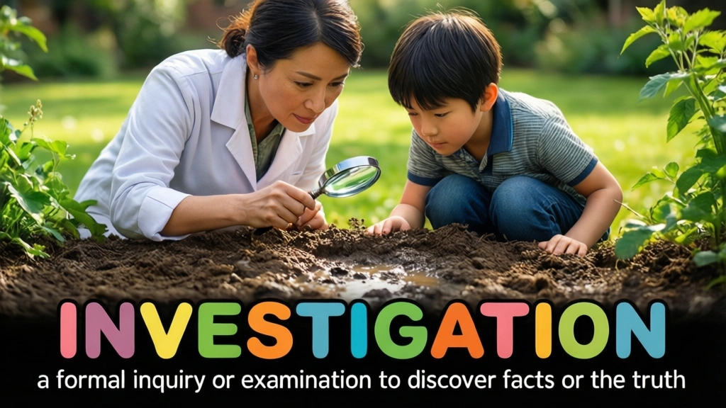 English Illustration for investigation